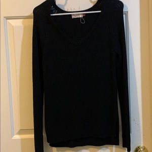 Knit black sweater